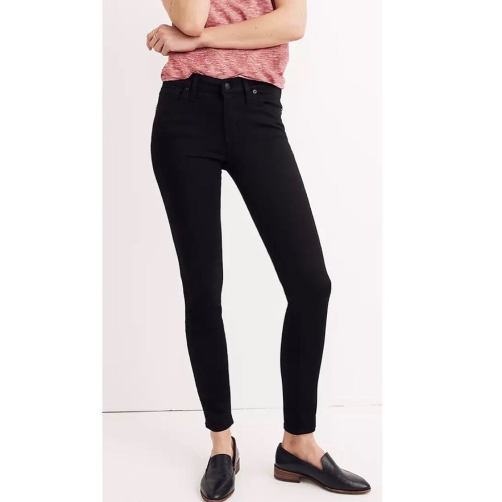 Madewell Black 9” High Rise Skinny Skinny Jean/Pant